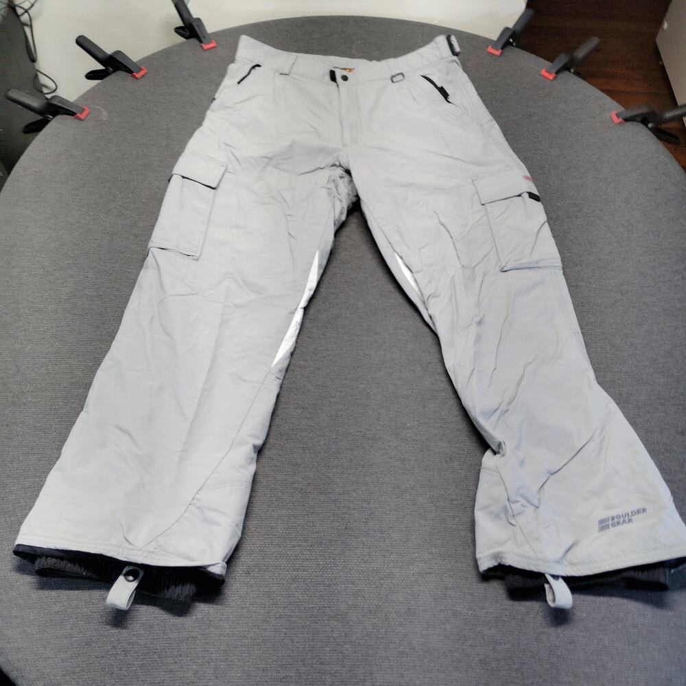 Boulder Gear Slope Cargo Ski Pants Womens Large Gray Waterproof Snow Pants